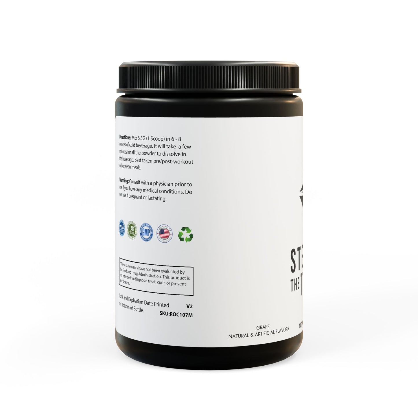 BCAA Supplement, Grape (325g, 11.46oz, 50 servings)