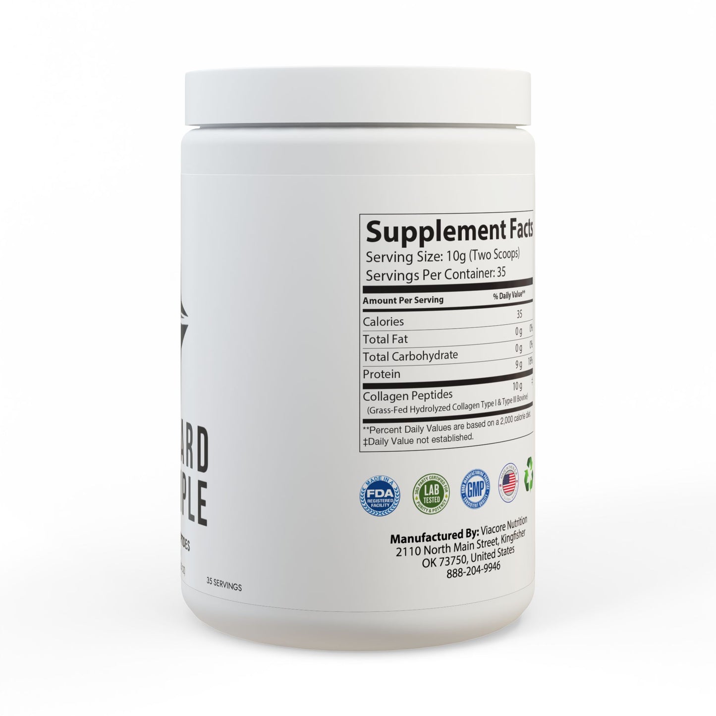 Collagen Peptides Type I & III Supplement (350g, 12.3oz)